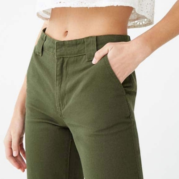 Raw denim trousers size 28 in olive - Picture 2 of 4